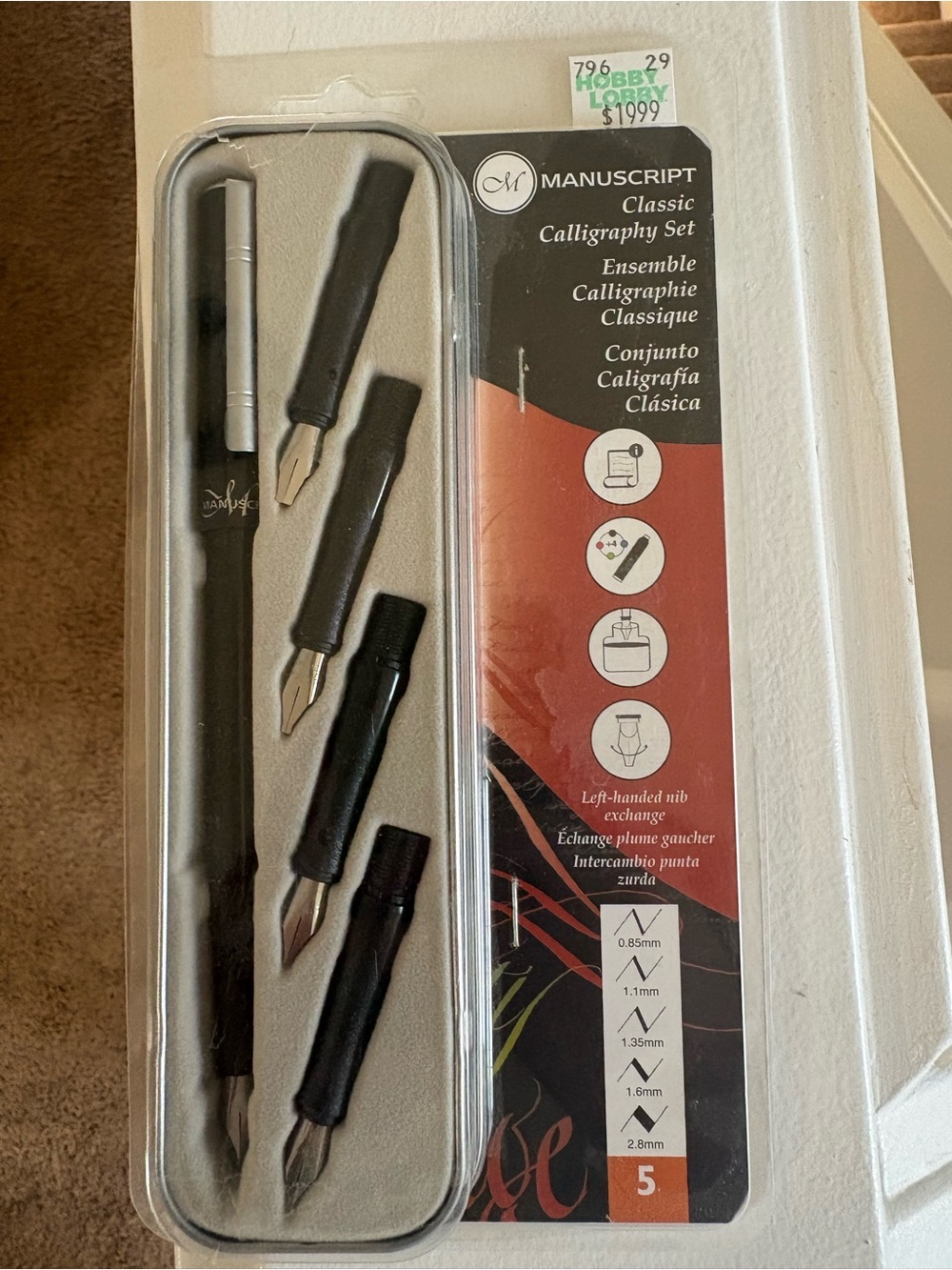 Classic Calligraphy Set in Black